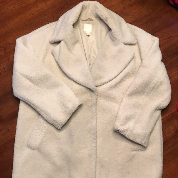 H&M Sherpa Cream Jacket - Picture 3 of 5